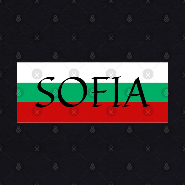 Sofia City in Bulgaria Flag Stripes by aybe7elf